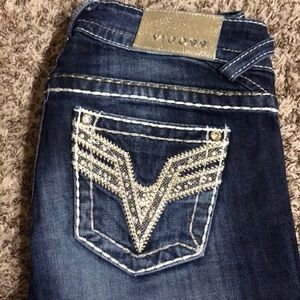 Vigoss Chelsea bootcut jeans with gold details